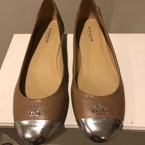 Coach Ballet flats Matte leather round toe